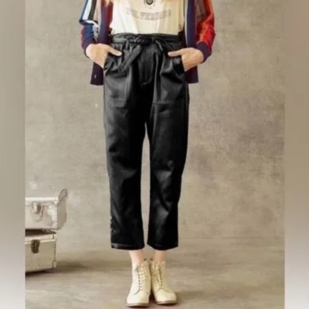 The Great. Convertible Satin Trousers Black XS
